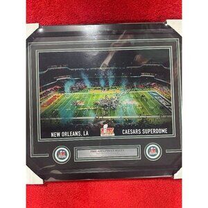 Philadelphia Eagles Super Bowl LIX 59 12x18 Confetti Photo Framed